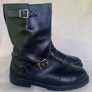 Cruiserworks men’s black leather classic motorcycle boots